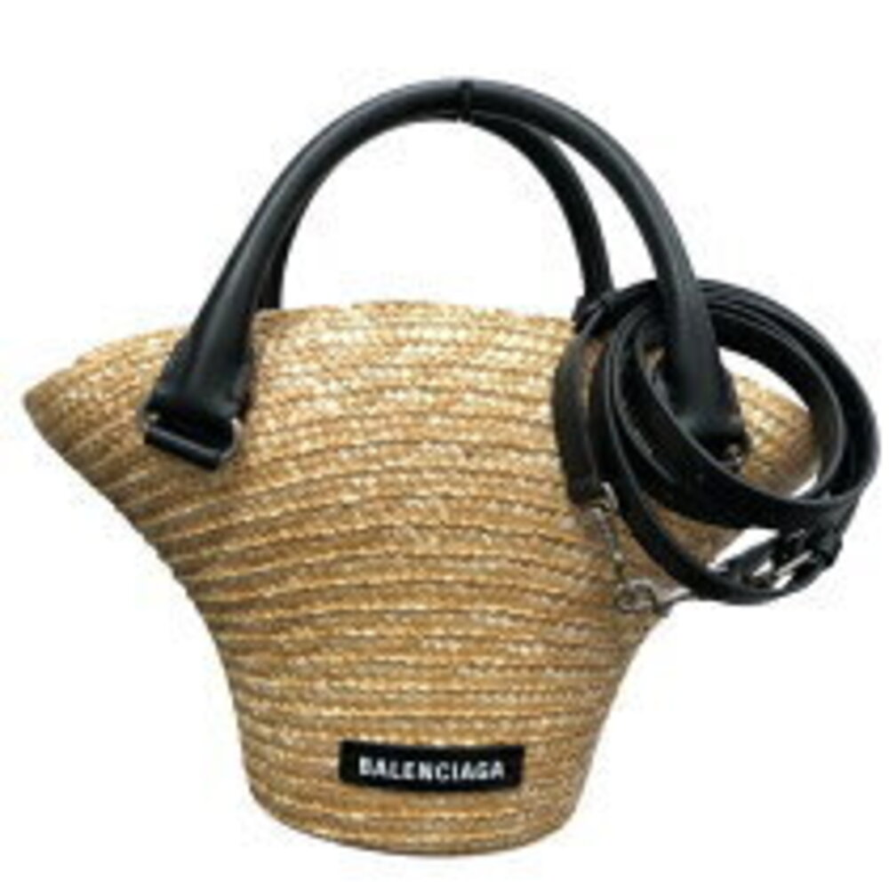 Balenciaga Bag Beach Beige Raffia Tote Tan - Picture 2 of 7